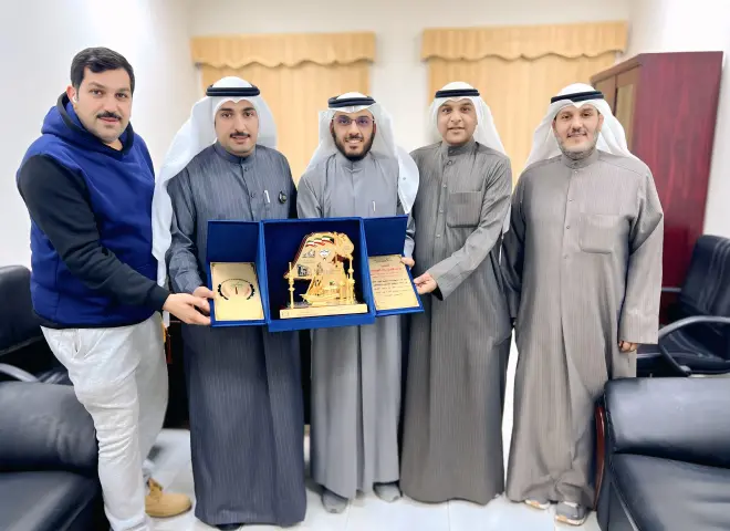 اتحاد  التعاونيات الاستهلاكية بالكويت يكرم المحامى والخبير التعاونى ”نواف المرشاد”