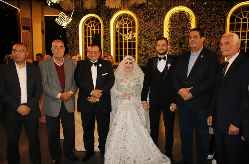 م. سامى الجحر يحتفل بزفاف كريمته ”مودة” على المهندس ”عادل ياسين”