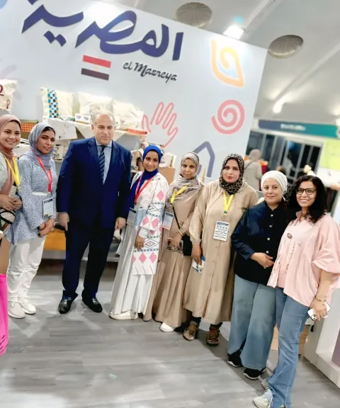 الجمعية التعاونية الإنتاجية ”تويا” بالأقصر تشارك فى المعرض الدولى للنسيج والموضة بالمغرب
