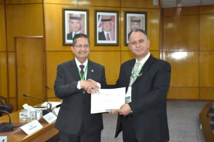 مشاركة علمية للجنة التنمية المستدامة والابتكار الاجتماعى الأردنية فى جامعة اليرموك .. وخالص التهنئة د. ”أبو نقطة”
