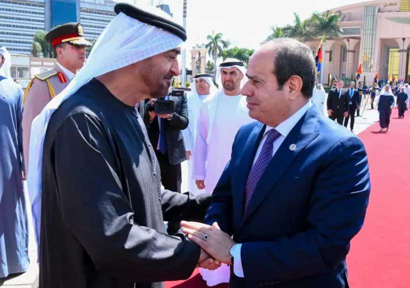 رئيس الإمارات يشيد بما يشهده مناخ الاستثمار في مصر من تطور كبير