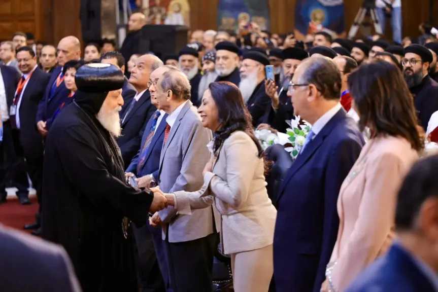 وزيرة التضامن الاجتماعي تشهد الاحتفال بالعيد المئوي لتدشين كنيسة السيدة العذراء مريم بالزيتون بحضور قداسة البابا تواضروس الثاني