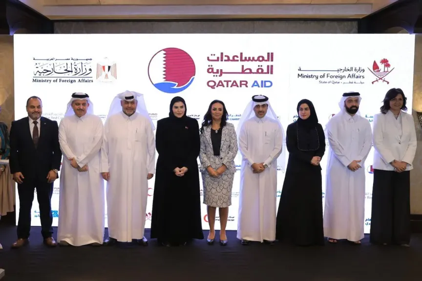 وزيرة التضامن الاجتماعي تشهد احتفالية التعاون المصري القطري لتلبية الاحتياجات الإنسانية العاجلة بقطاع غزة