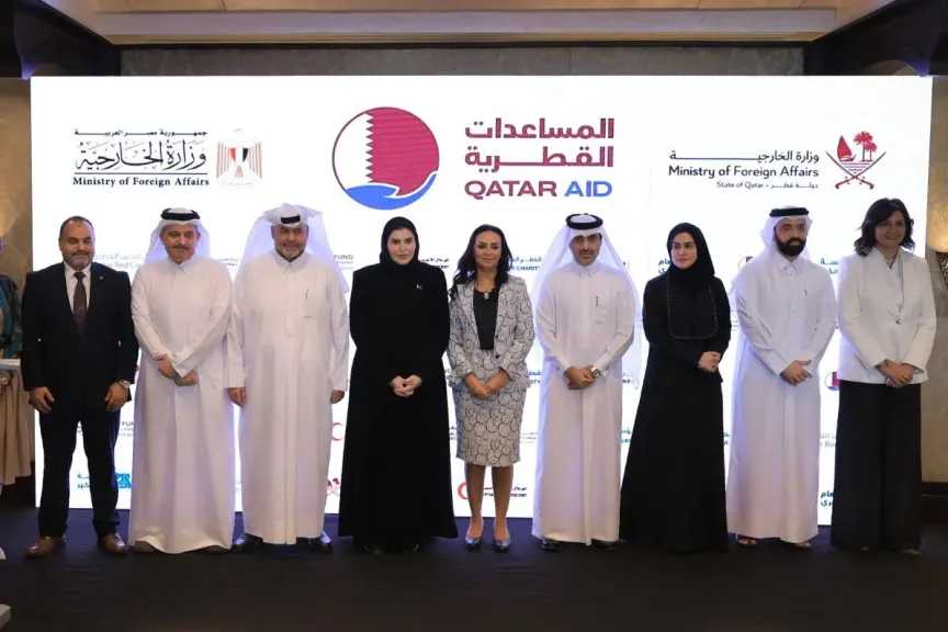 وزيرة التضامن الاجتماعي تشهد احتفالية التعاون المصري القطري لتلبية الاحتياجات الإنسانية العاجلة بقطاع غزة