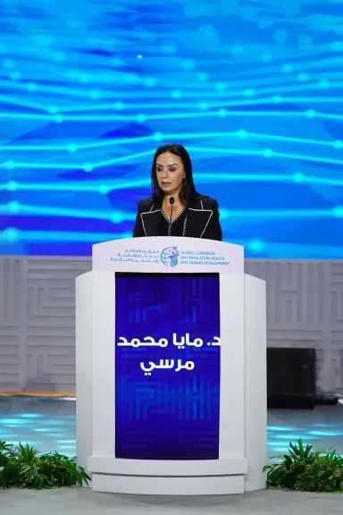 وزيرة التضامن الاجتماعي تشارك فعاليات النسخة الثالثة من المؤتمر العالمي للسكان والصحة والتنمية البشرية