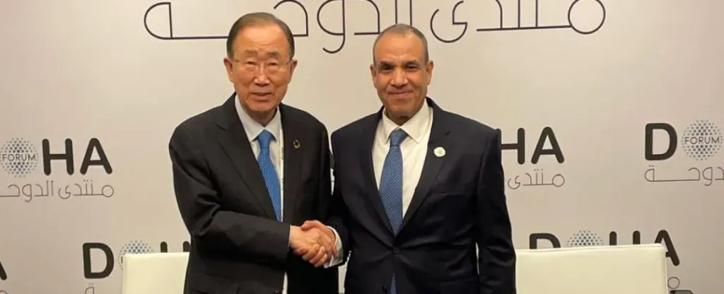 وزير الخارجية يلتقي سكرتير عام الأمم المتحدة السابق