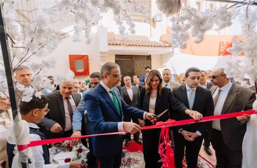 بنك التعمير والإسكان يفتتح مبنى رياض الأطفال بمدرسة النور للمكفوفين بالفيوم