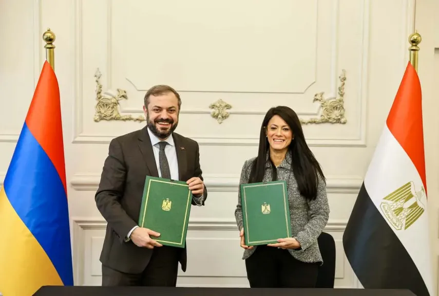 توقيع بروتوكول الدورة السادسة للجنة المشتركة بين مصر وأرمينيا لتوسيع نطاق التعاون