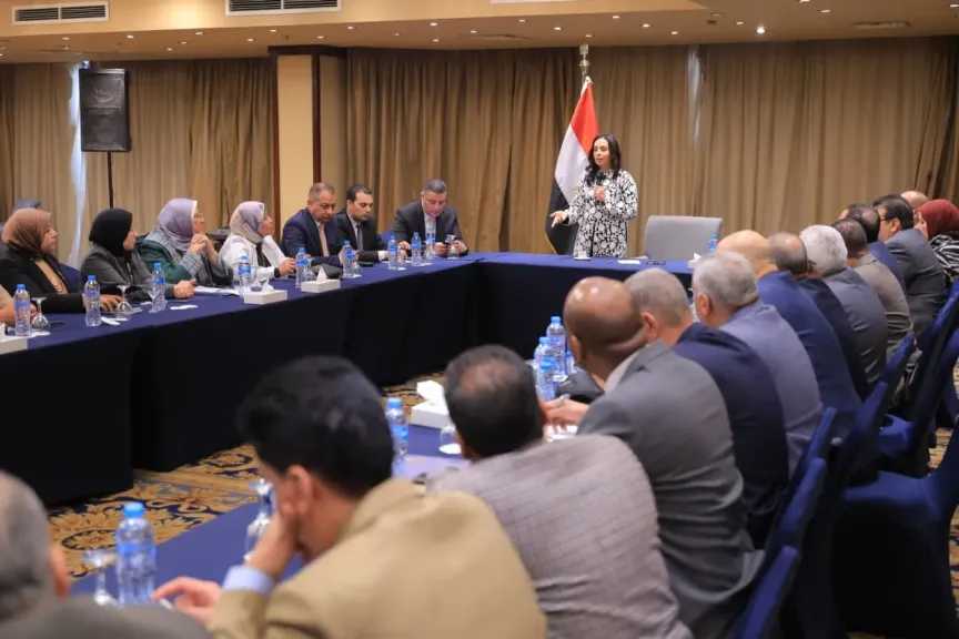 وزيرة التضامن الاجتماعى تلتقى مديرى المديريات بالمحافظات