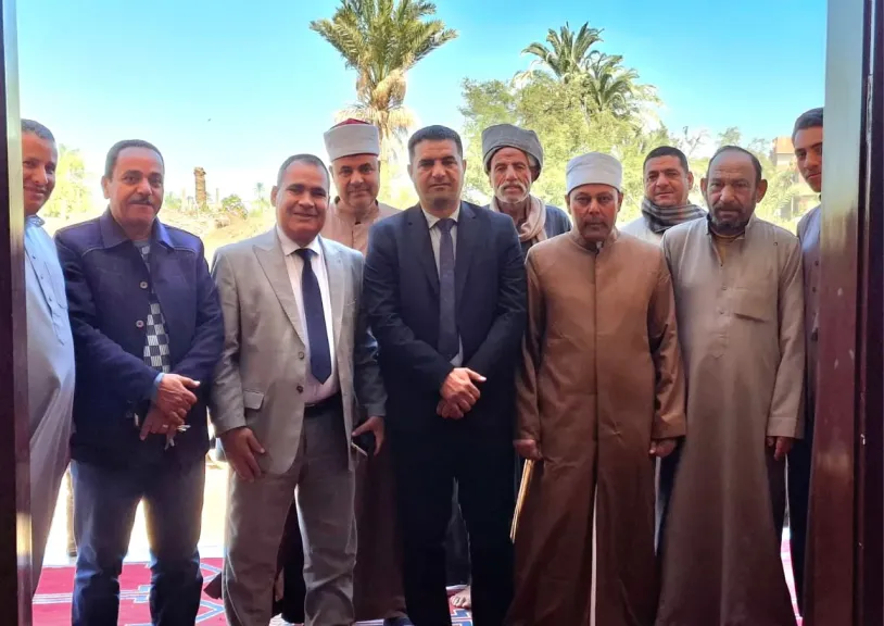 افتتاح مسجد عباد الرحمن الجديد بقرية معصرة نعسان بإهناسيا وسط حضور رسمي وشعبي كبير.