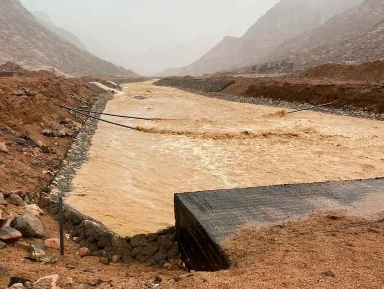 «الري»: حصاد 400 ألف م٣ من مياه الأمطار الغزيرة بجنوب سيناء و100 ألف في مطروح| صور