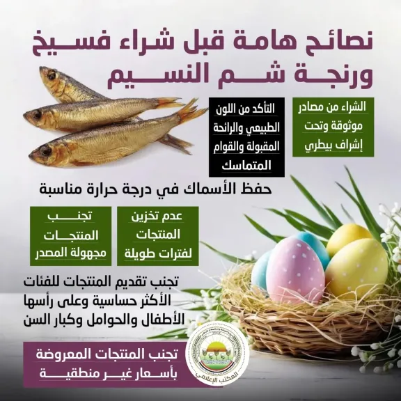 ”الزراعة” تنشر شروط صلاحية الرنجة والفسيخ استعدادا لشم النسيم