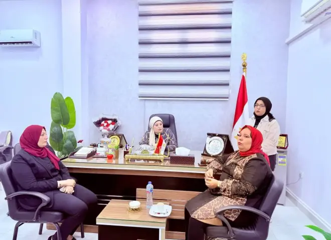 مديرة تضامن الفيوم تزور مصنع غزل ونسيج تعاونية صناعة وتصدير الملابس الجاهزة