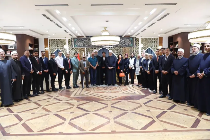 مفتي الجمهورية يستقبل وفد اتحاد «بشبابها» التابع لوزارة الشباب والرياضة