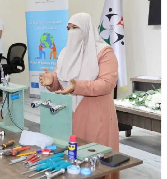 افتتاح ورشة تدريبية بالشراكة مع تعاونية السباكات الرائدات النسائية في المؤسسة التعاونية الأردنية