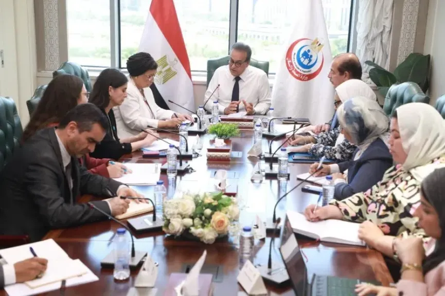 وزير الصحة يبحث مع ممثلة اليونيسيف لدى مصر تعزيز التعاون في صحة الطفل| صور