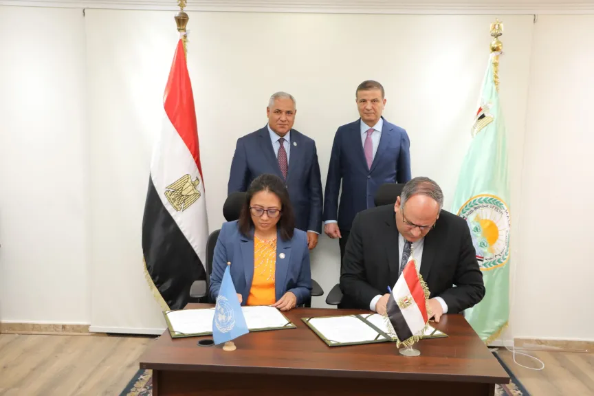وزير الزراعة والممثل الإقليمي لـ «الفاو» يشهدان توقيع مشروعين لتحقيق التنمية الزراعية الشاملة بجنوب سيناء