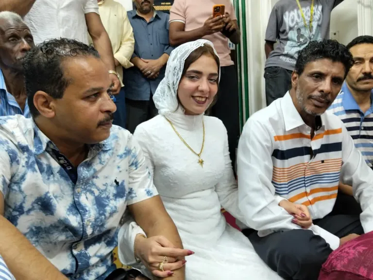 عقد قران كريمة التعاونى القدير أشرف كمال والإعلامية ميادة عادل
