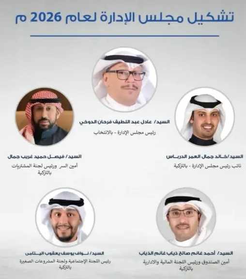 جمعية الشامية التعاونية بالكويت تعلن تشكيل مجلس الإدارة للدورة الجديدة